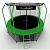 Батут i-JUMP 12ft 3,66м с нижней сетью и лестницей (green)